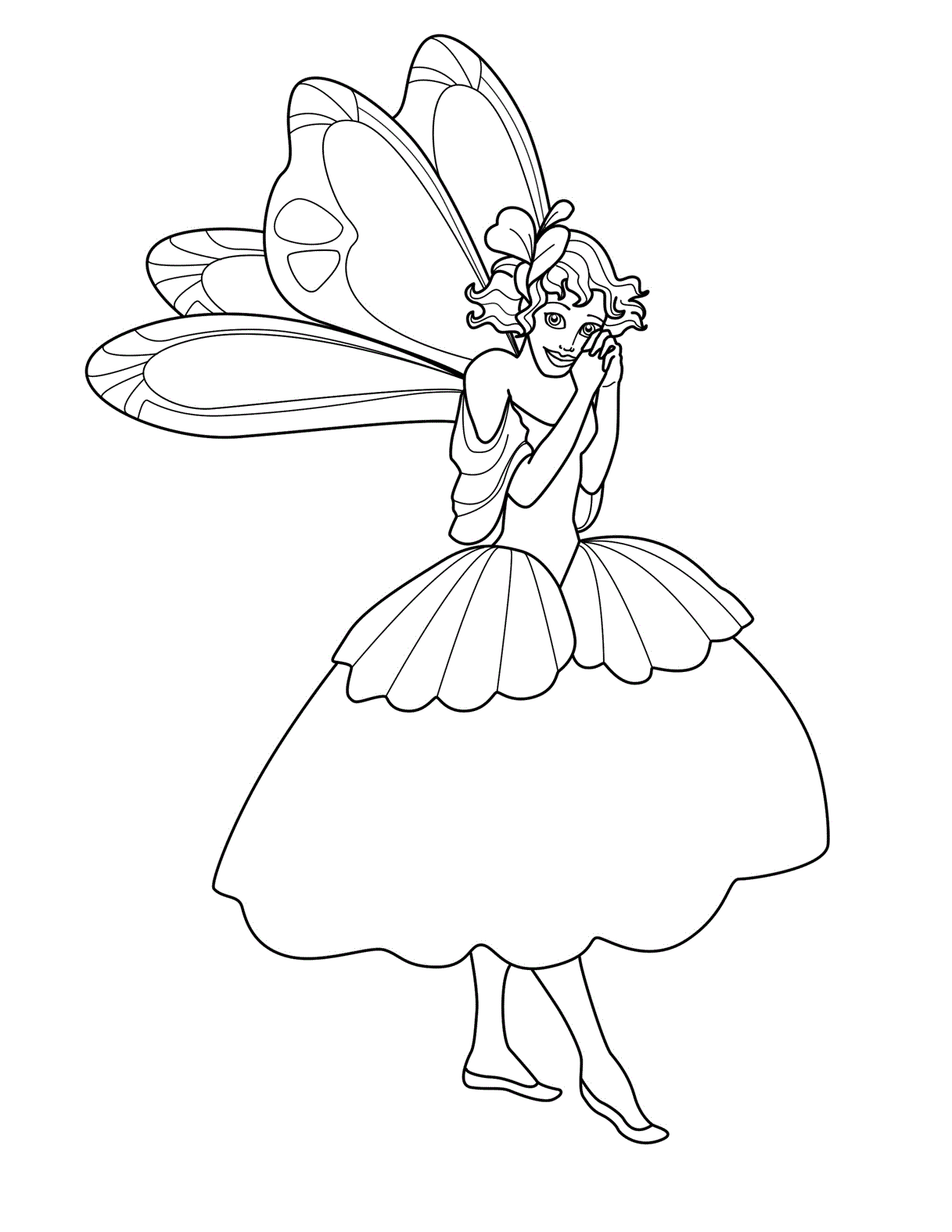 Coloring pages fairy coloring printable