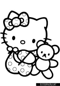 Hello kitty coloring pages