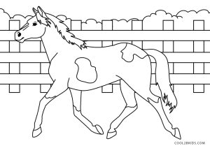Free printable horse coloring pages for kids