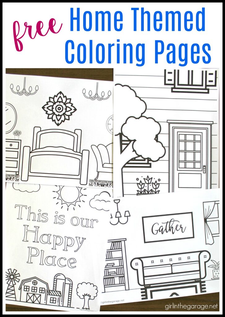 Printable house coloring pages