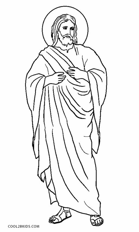 Free printable jesus coloring pages for kids
