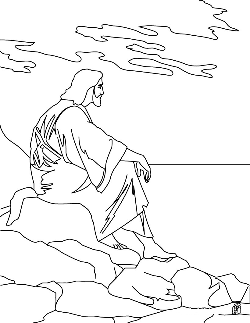 Free printable jesus coloring pages for kids