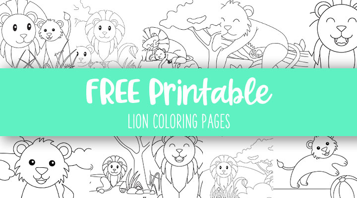 Lion coloring pages