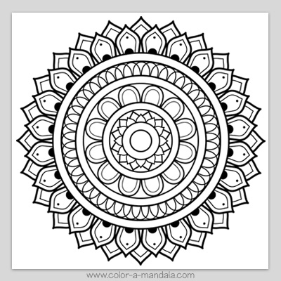 Mandala coloring page m