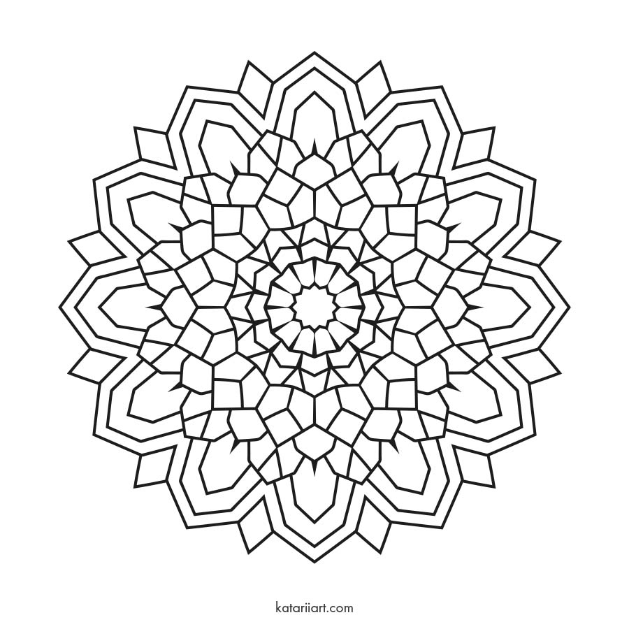 Printable mandala coloring pages