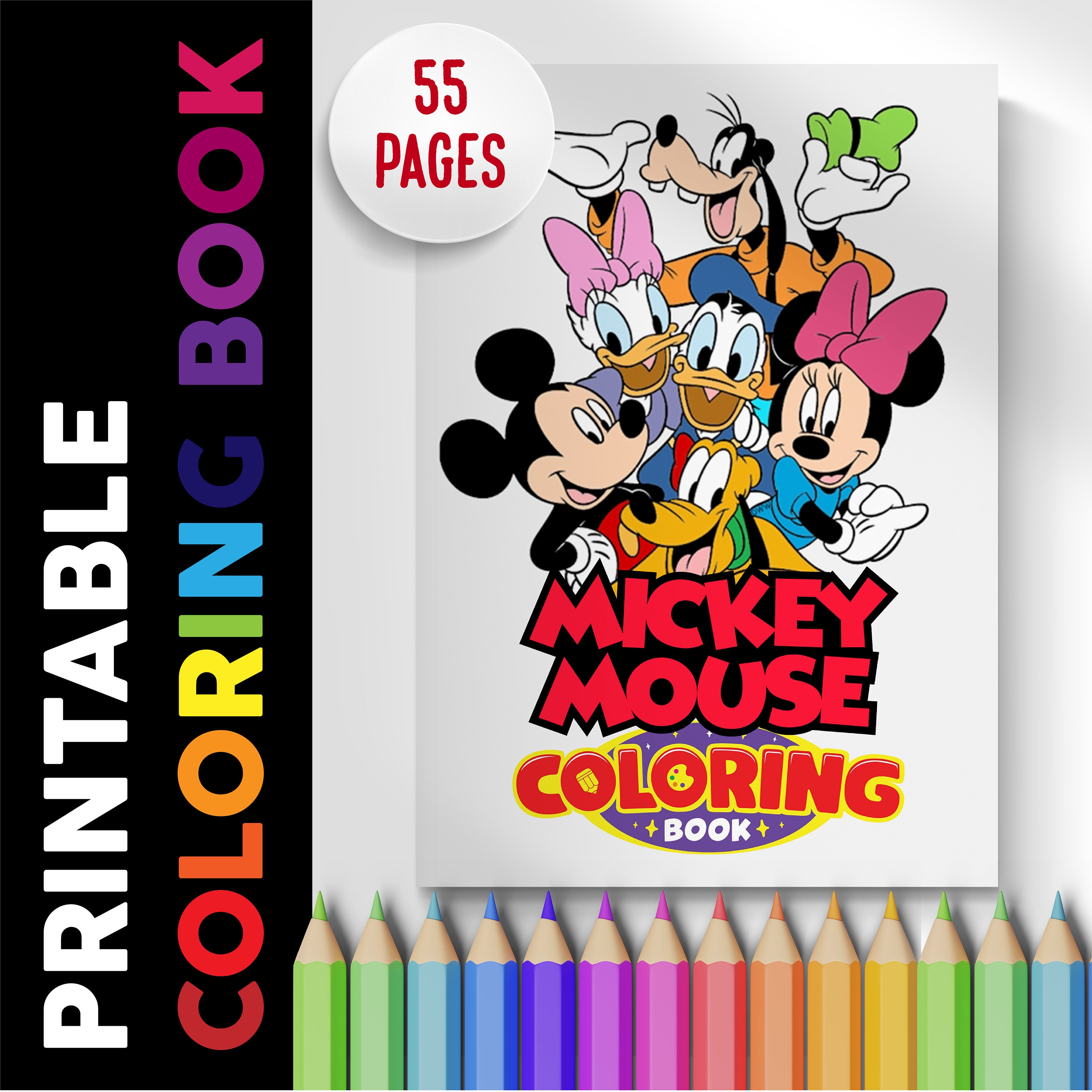 Mickey mouse coloring book pages coloring pages printable