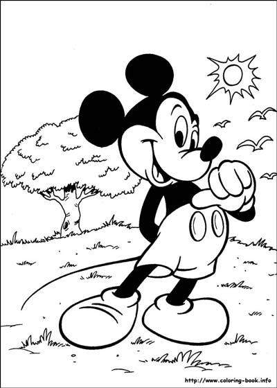 Mickey mouse coloring pages