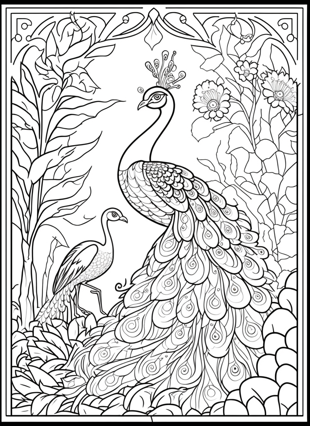 Peacock coloring books for children years old coloring pages