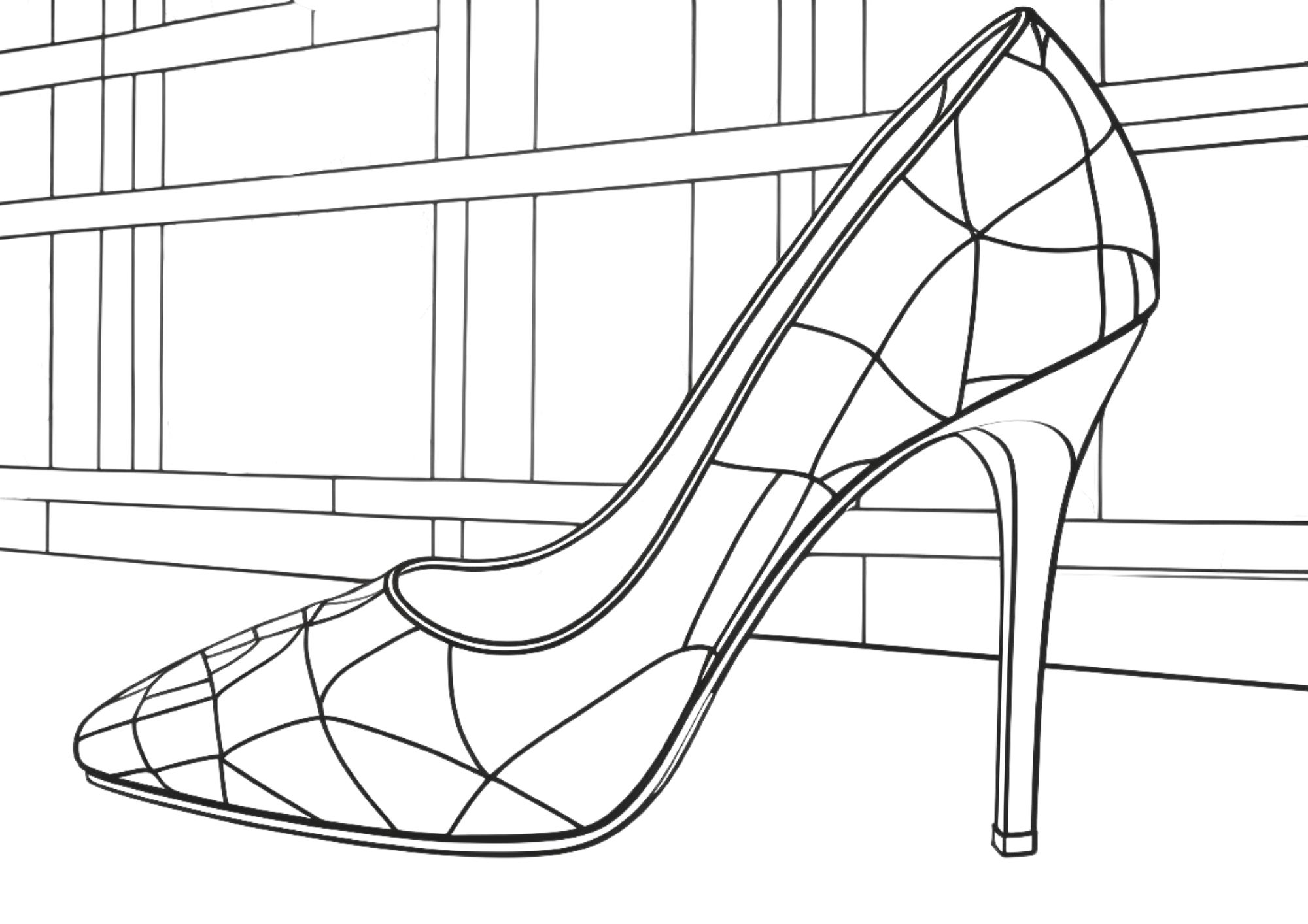 Printable shoe coloring pages for all ages