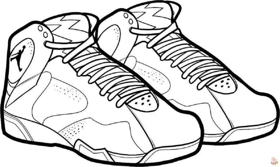 The best shoe coloring pages for kids