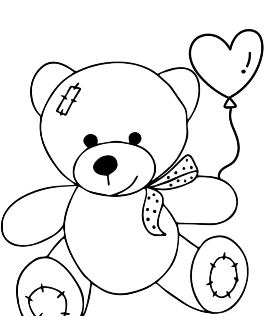 Download teddy bear coloring pictures
