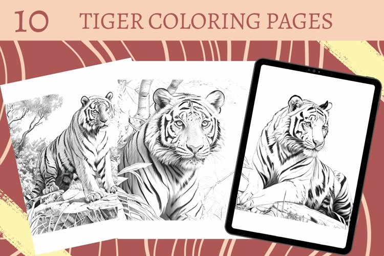 Tiger coloring pages