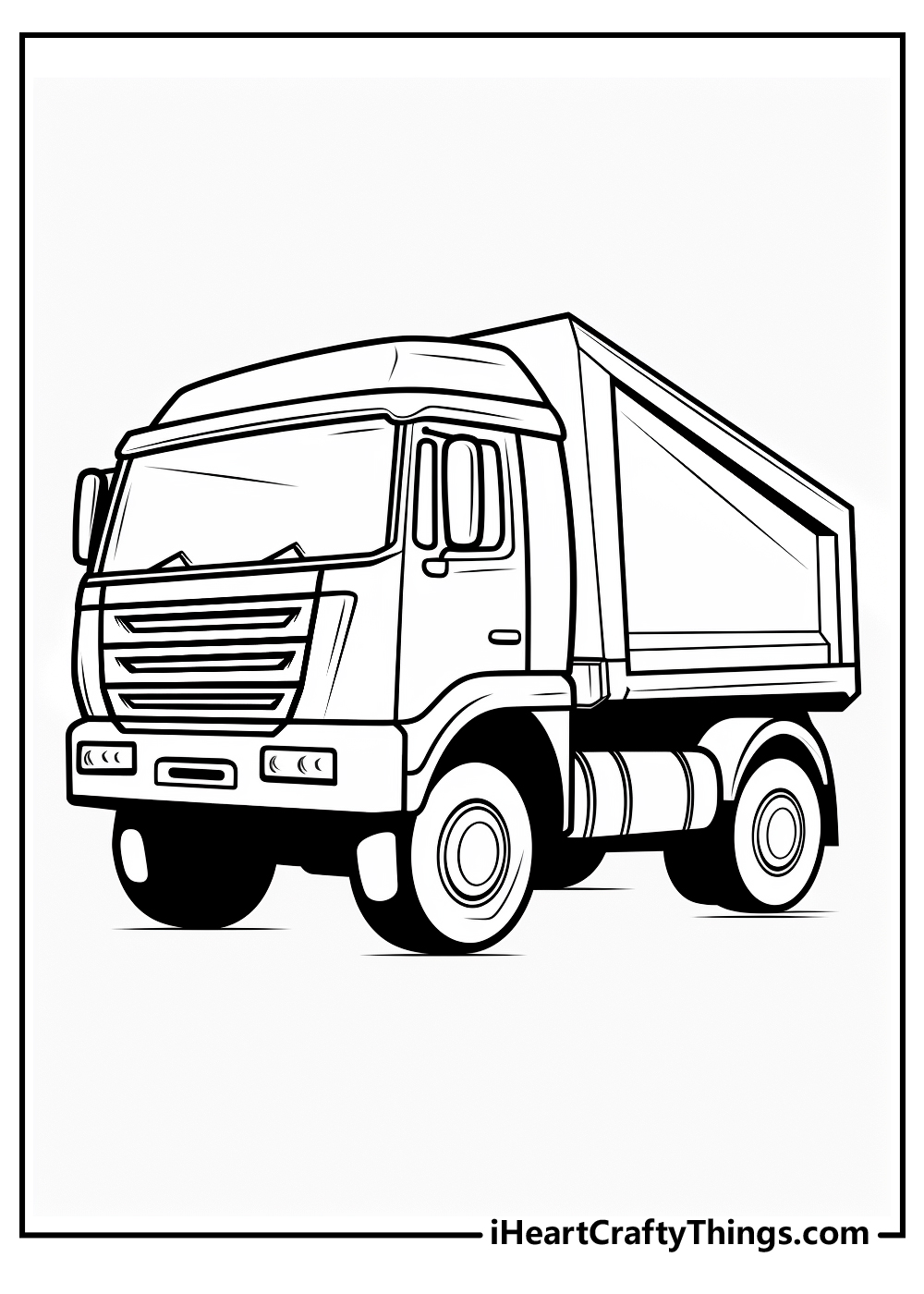 Dump truck coloring pages free printables