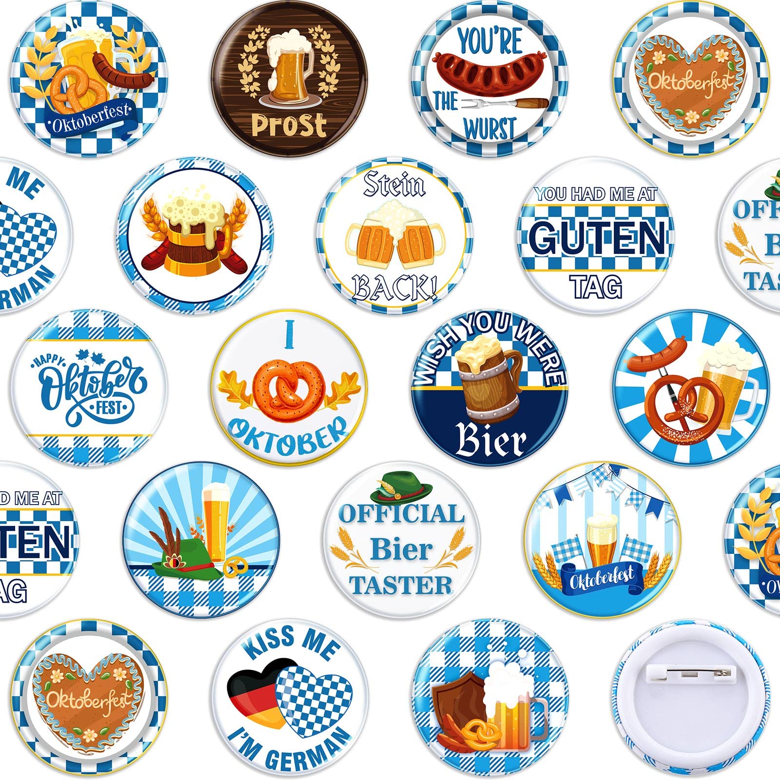 Pcs mini oktoberfest buttons pins for kids bavarian buttons badges bulk for oktoberfest bavarian festival party favors supplies german beer festival decoration toys games