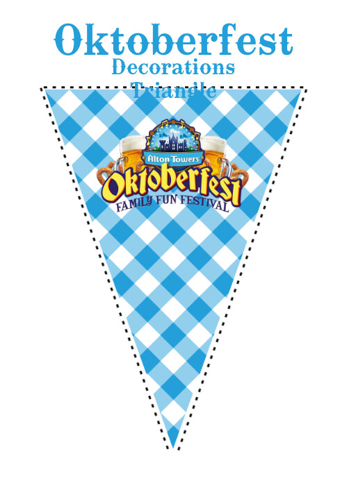 Oktoberfest decoration printable template