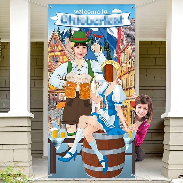 Oktoberfest party decorations oktoberfest photo prop giant fabric photo booth background funny oktoberfest games supplies for bavarian beer festival x ft electronics
