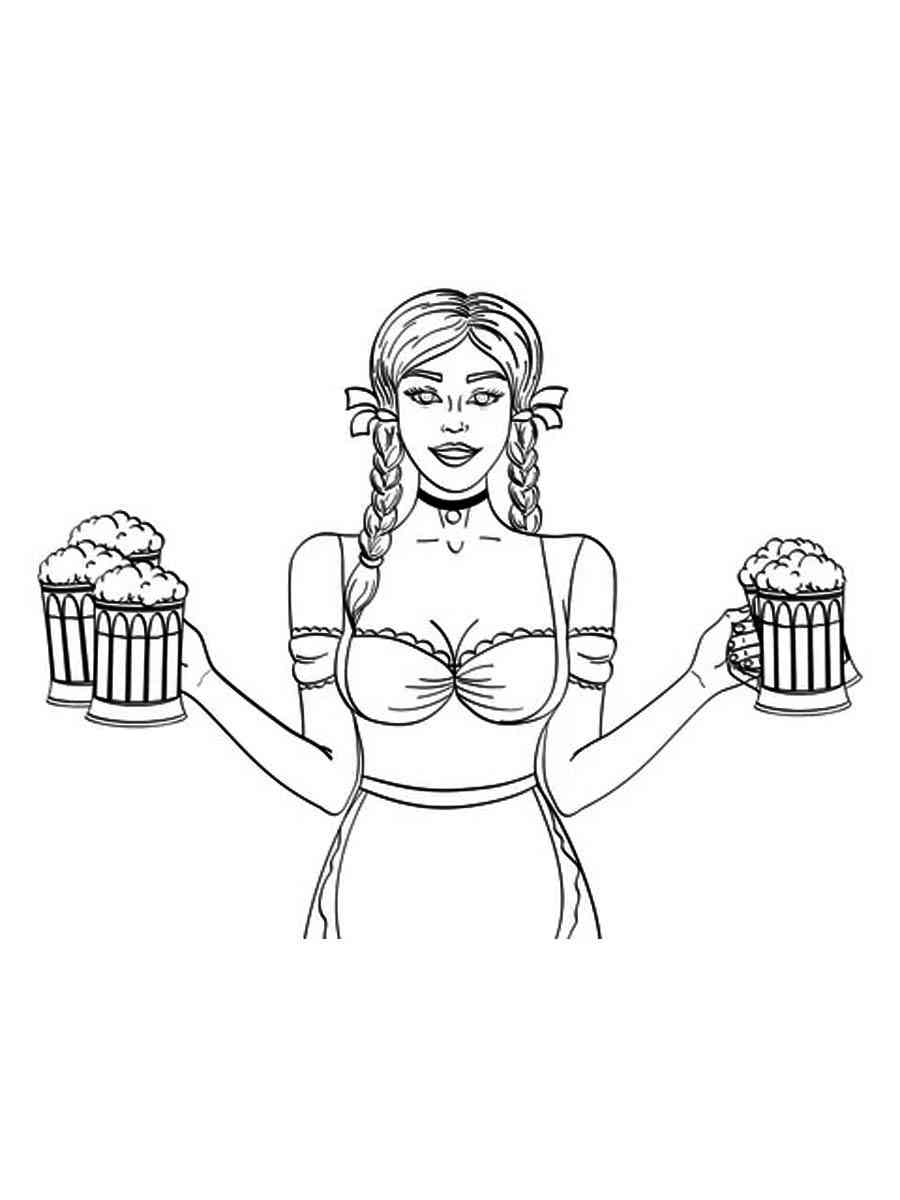 Oktoberfest coloring page