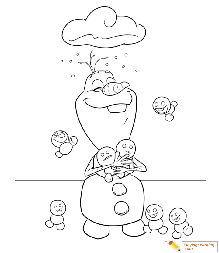 Olaf coloring page free olaf coloring page