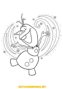 Frozen coloring pages