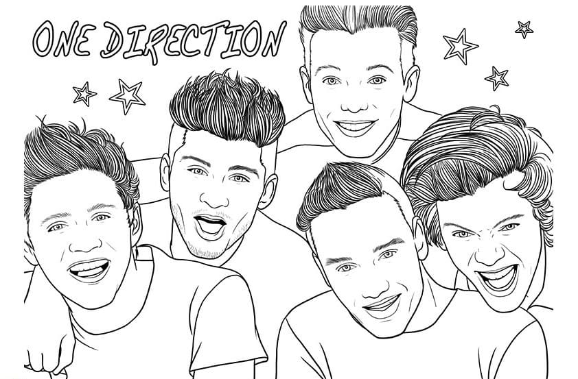 Coloring pages one direction download and print for free