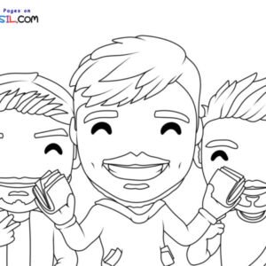 Mr beast coloring pages printable for free download