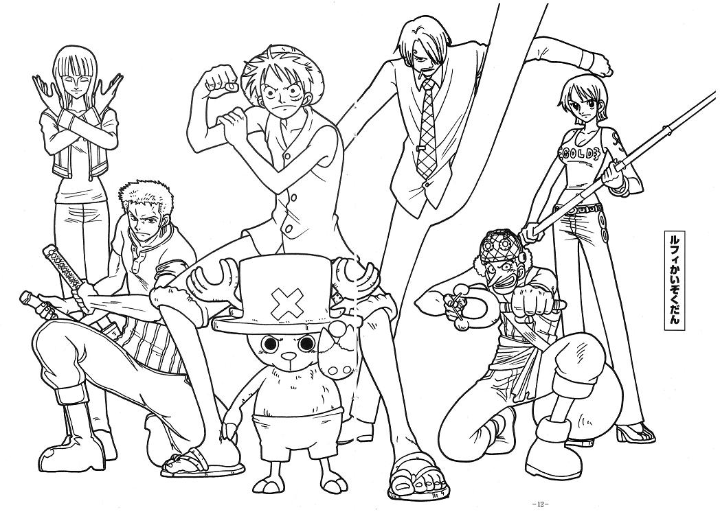 One piece coloring pages