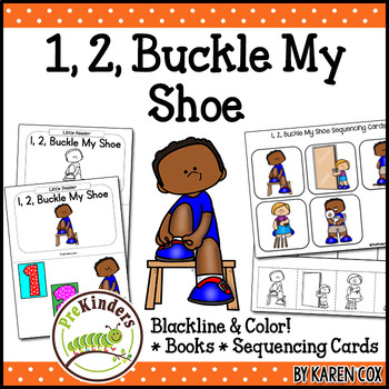 Buckle my shoe rhyme books sequencing cards by karen cox