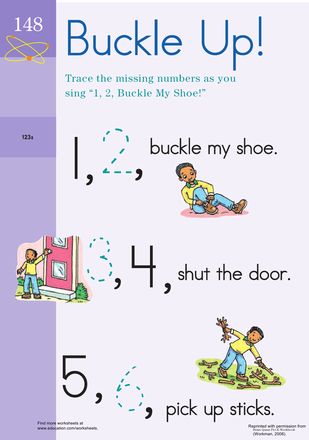 Buckle your shoe worksheet education nursery rhymes activities kindergarten songs nursery rhymes preschool