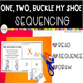 One two buckle my shoe sequencing nursery rhymes retelling cards