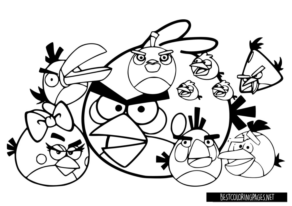 Angry birds online coloring pages
