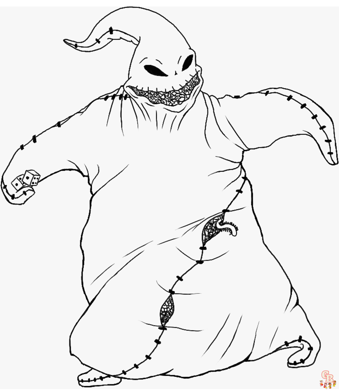 Printable oogie boogie coloring pages free for kids and adults