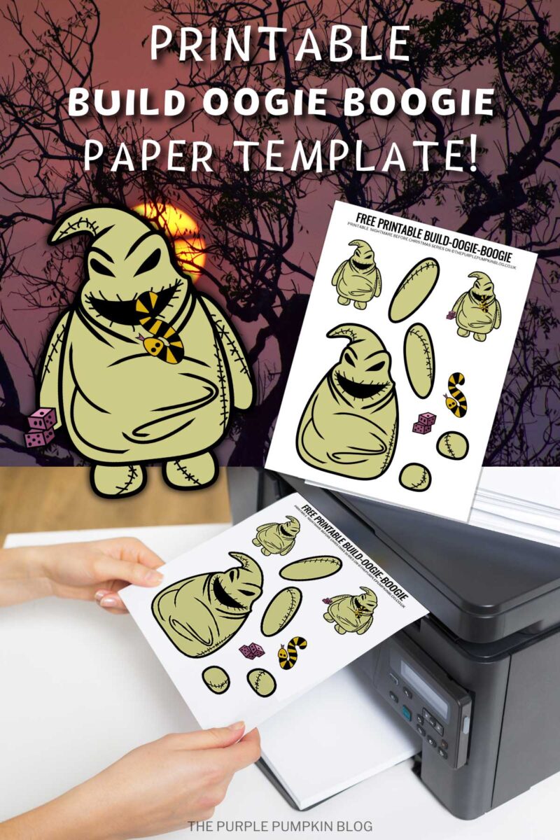 Free build oogie boogie printable template for halloween