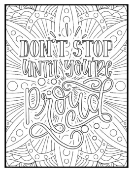 Motivational coloring pages by amanda riggins tpt