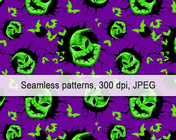 Oogie boogie nightmare before christmas halloween monsters magic kingdom printable shirt digital sublimation seamless patternmouse