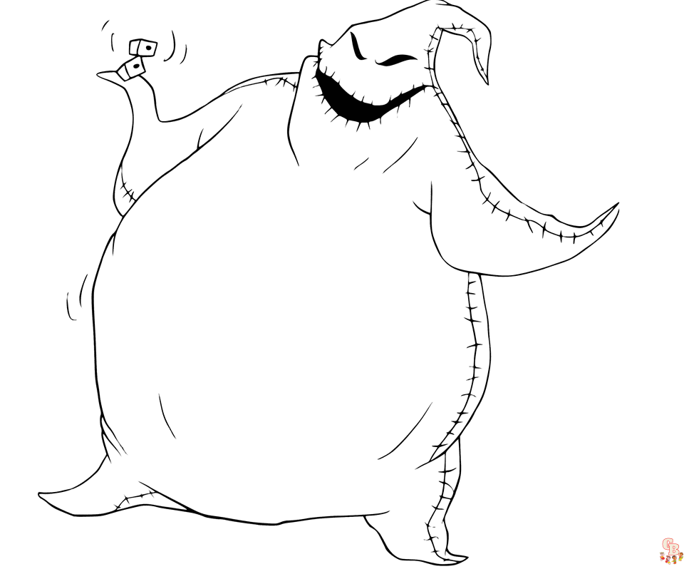 Printable oogie boogie coloring pages free for kids and adults