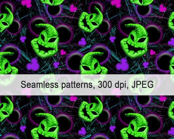 Oogie boogie nightmare before christmas halloween monsters magic kingdom printable shirt digital sublimation seamless patternmouse instant download