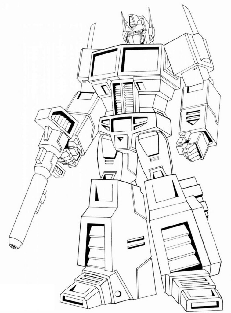 Optimus prime coloring pages