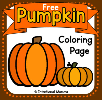 Free pumpkin coloring pages by intentional momma tpt