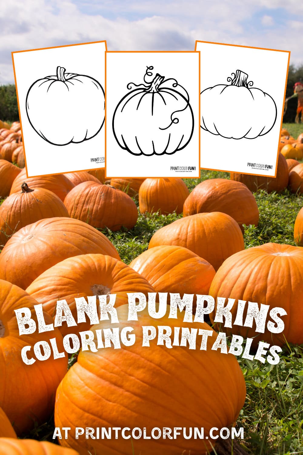 Pumpkin outline printables large blank pumpkin templates for autumn fun at
