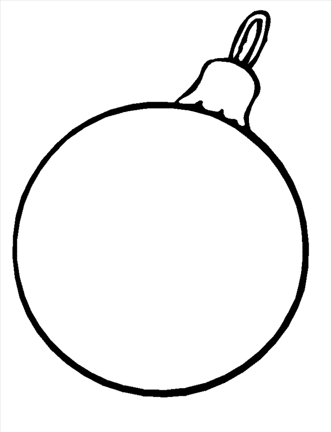Christmas ornament coloring pages