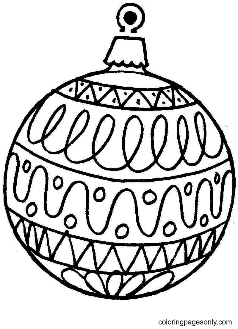 Christmas ornaments coloring pages printable for free download