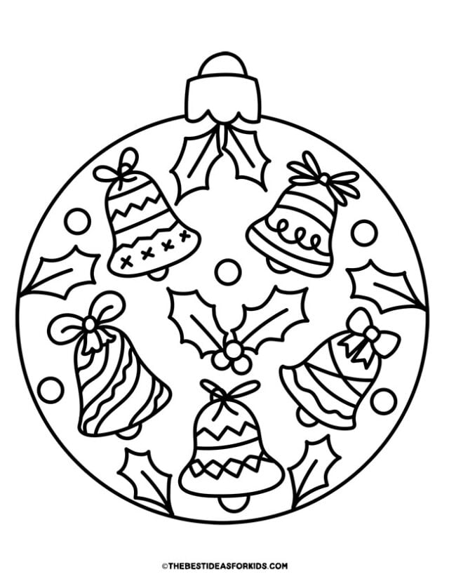 Ornament coloring pages free printables
