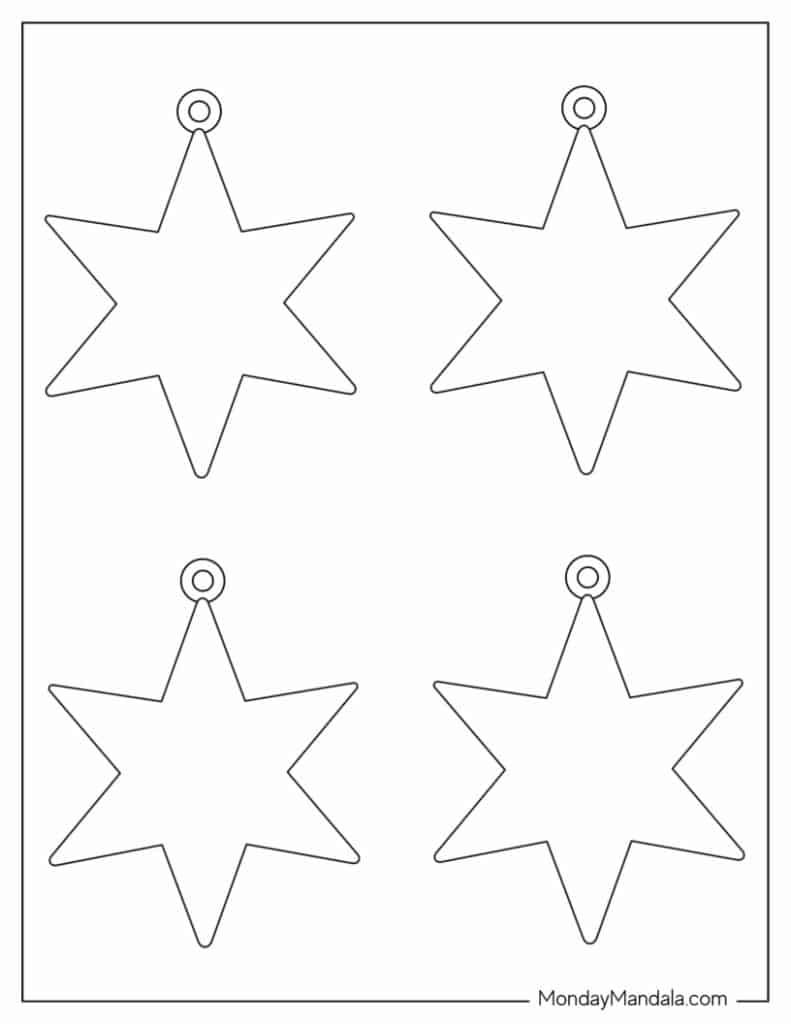 Printable christmas ornaments free pdf templates