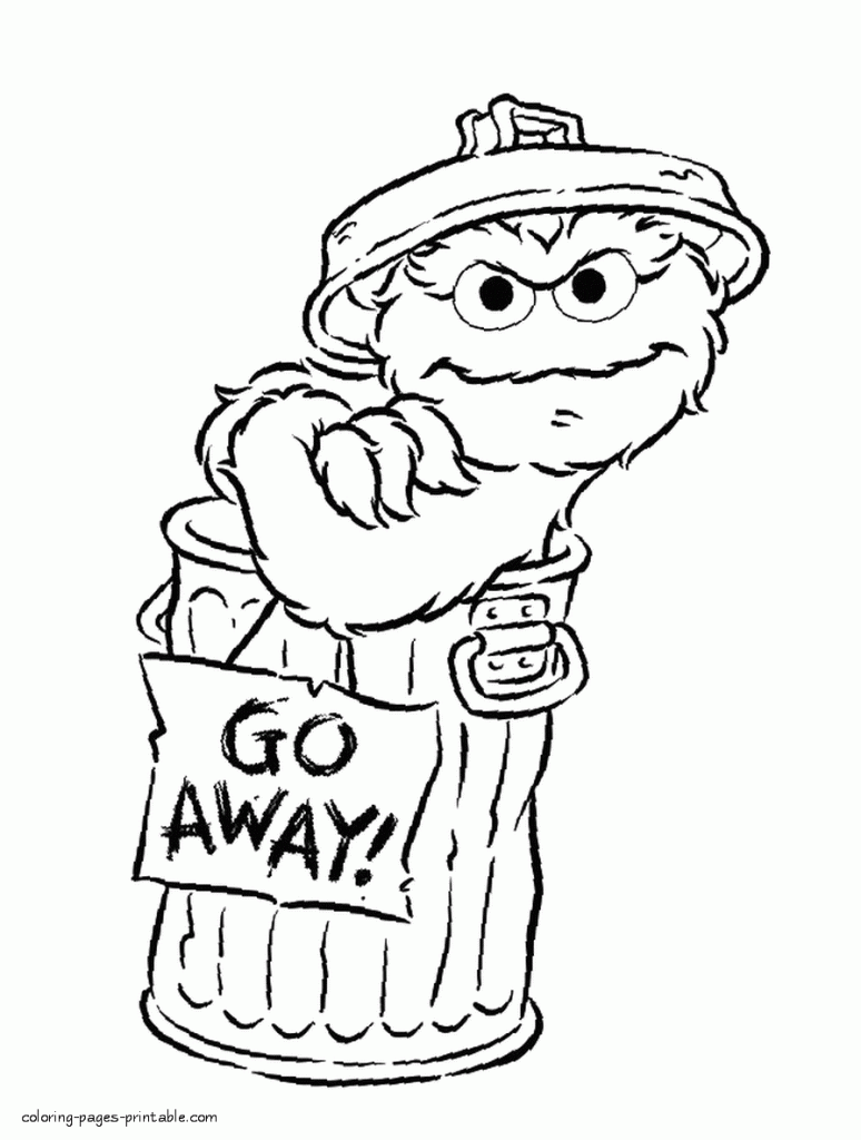 Printable coloring pages sesame street coloring pages cartoon coloring pages monster coloring pages