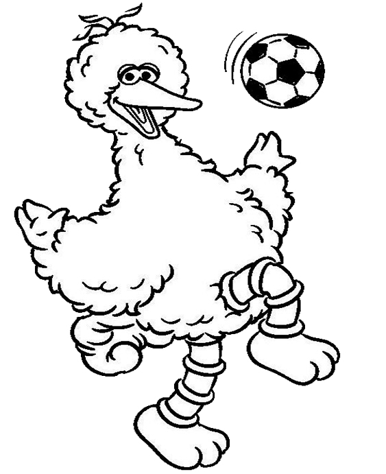 Free easy to print sesame street coloring pages