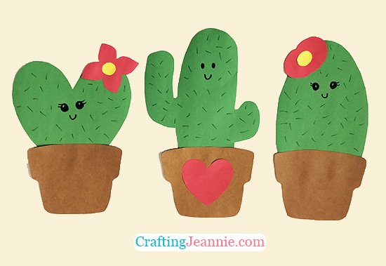 Cactus crafts free template