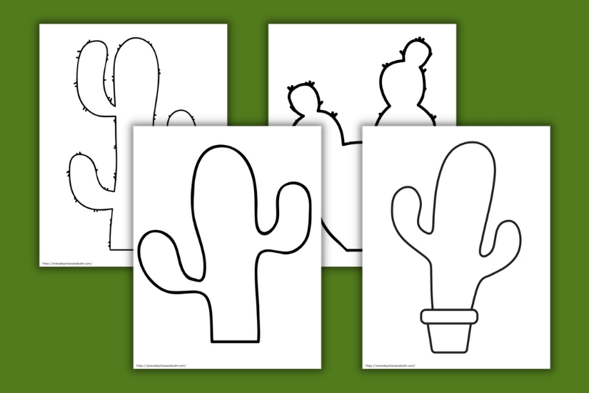 Free printable cactus templates for crafts