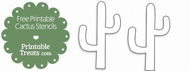 Free printable cactus stencils â printable treats