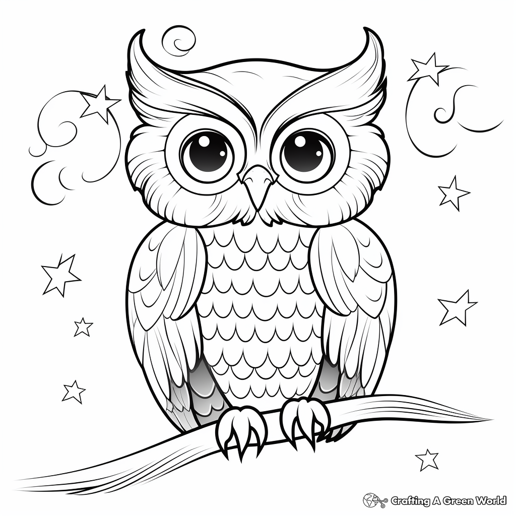 Owl coloring pages