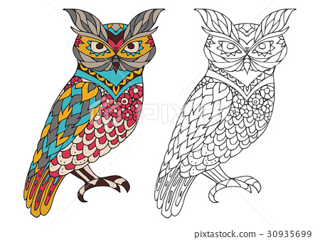 Printable coloring book page for adults